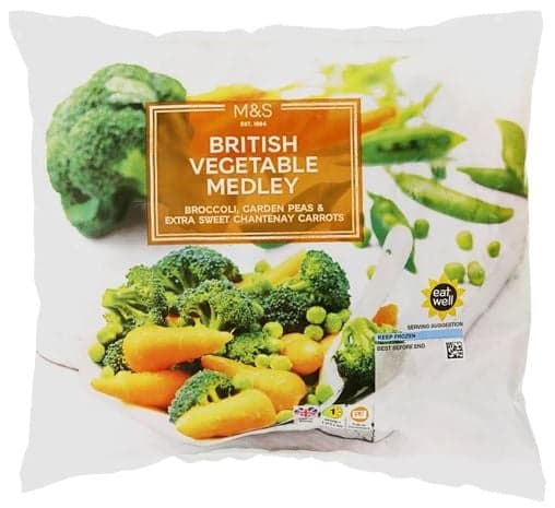 Marks & Spencer Vegetable mix: broccoli, cauliflower, peas & Chantenay carrots