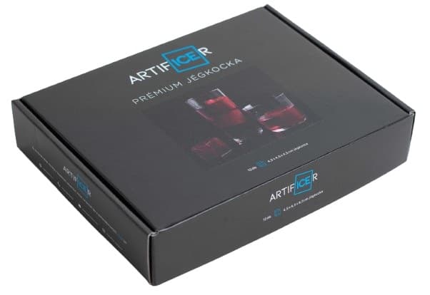 Artificer Kézműves jég, szárított hibiszkusz virággal színezett, piros színű 12db-os kiszerelés