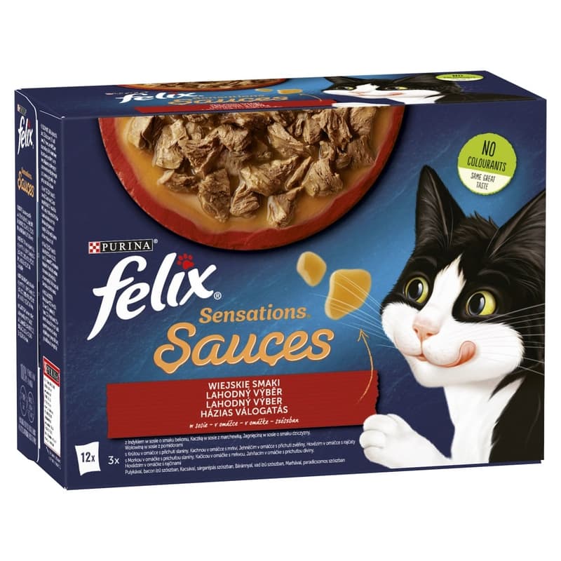 Felix Sensations Sauces Házias válogatás szószban nedves macskaeledel