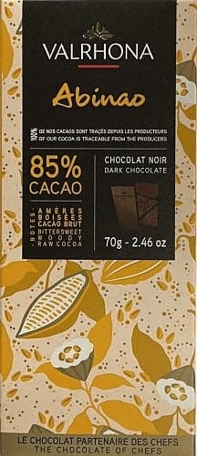 Valrhona Abiano 85%-os táblás étcsokoládé
