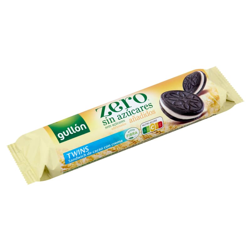 Gullon Kakaós keksz krém töltelékkel hozzáadott cukor nélkül