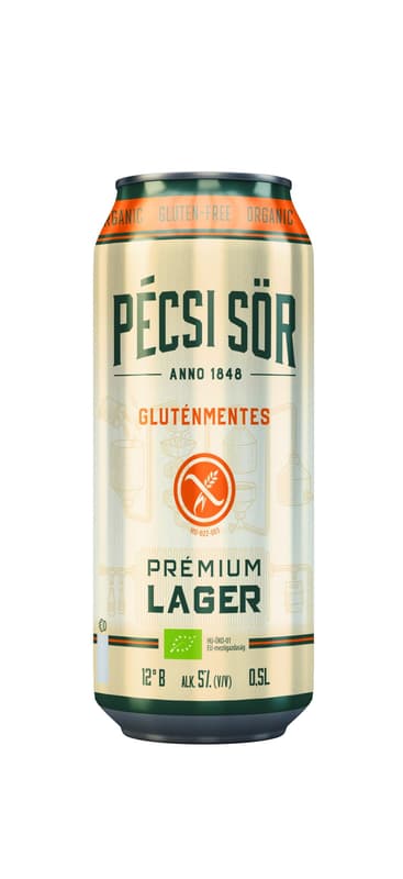 Pécsi BIO Prémium gluténmentes lager 5%