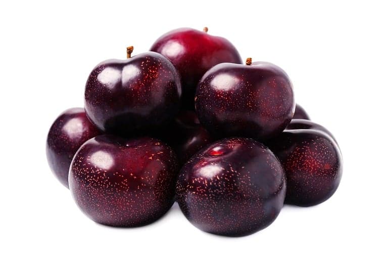 Greengage, plum, black