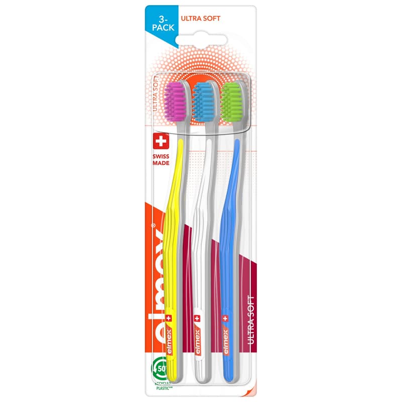 elmex Ultra Soft fogkefe triopack