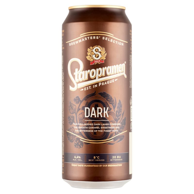 STAROPRAMEN Dark minőségi barna sör 4,4%