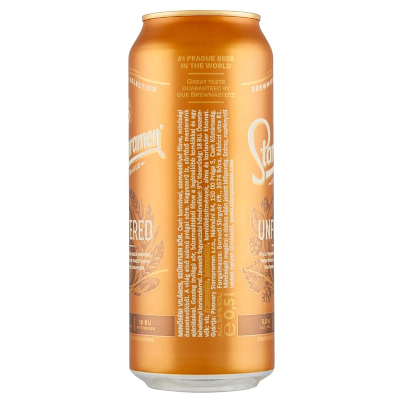 STAROPRAMEN Unfiltered quality light unfiltered beer 5%