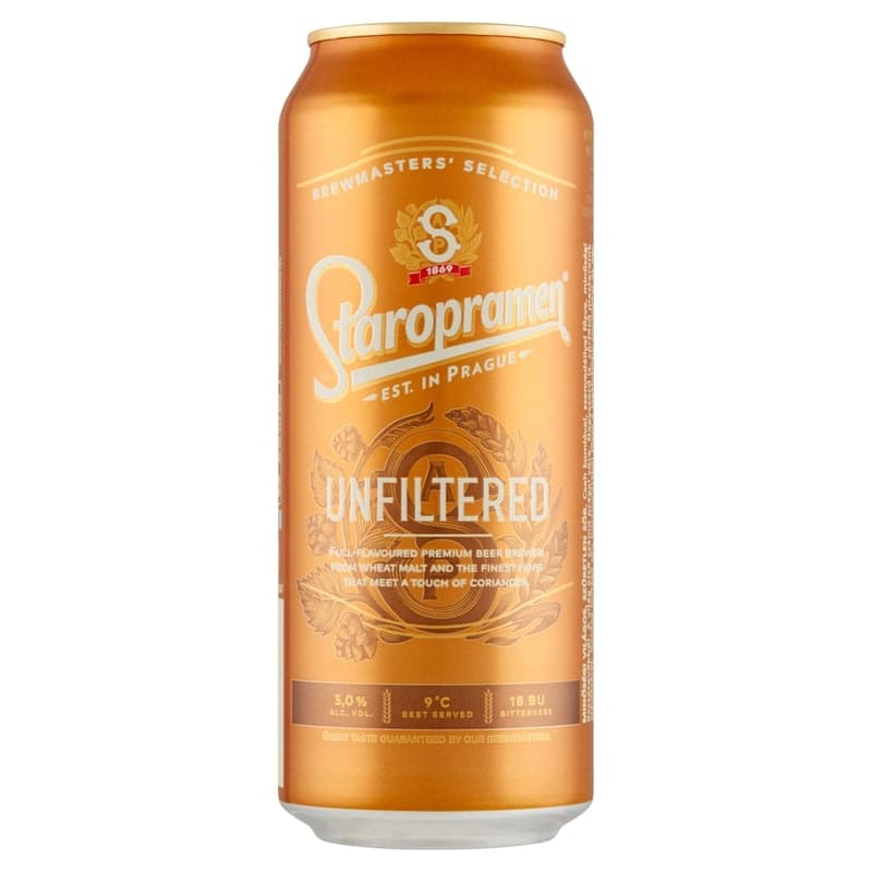 STAROPRAMEN Unfiltered quality light unfiltered beer 5%