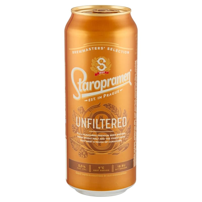 STAROPRAMEN Unfiltered quality light unfiltered beer 5%