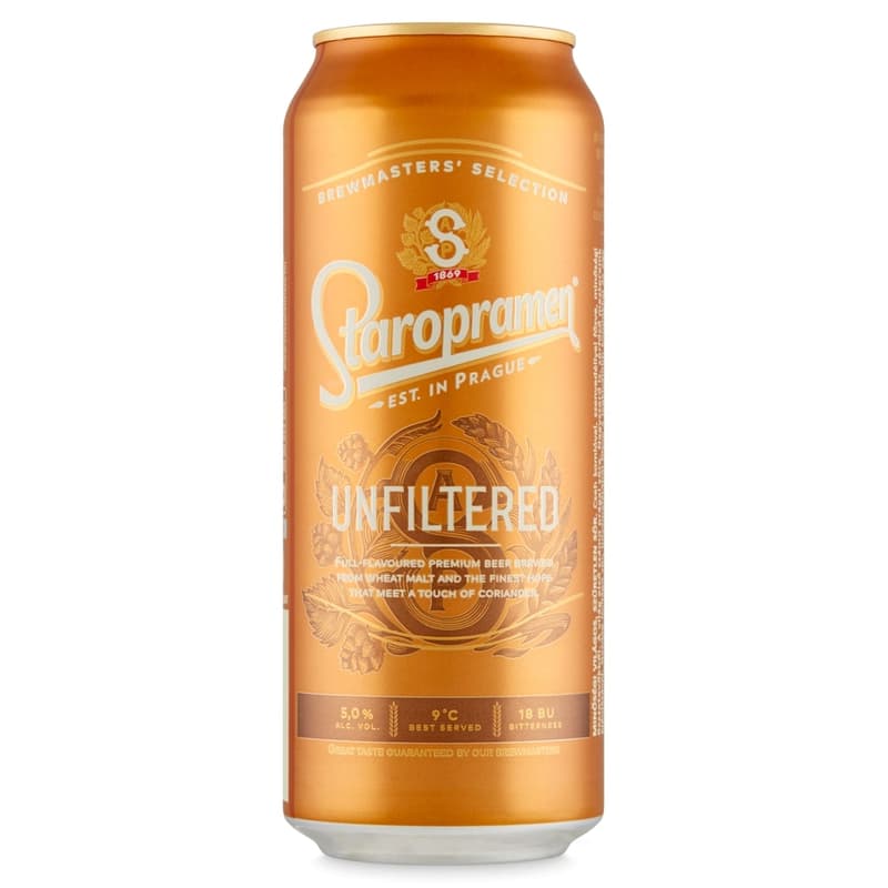 STAROPRAMEN Unfiltered quality light unfiltered beer 5%
