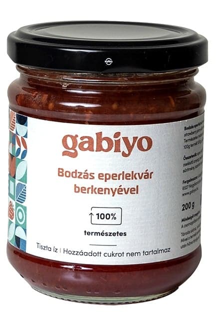 GabiJó Elder Strawberry Jam with rowan (reduced sugar content)