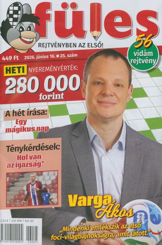 Füles a rejtvénylap