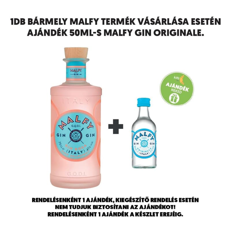 Malfy Rosa - Pink Grapefruit olasz gin 41%