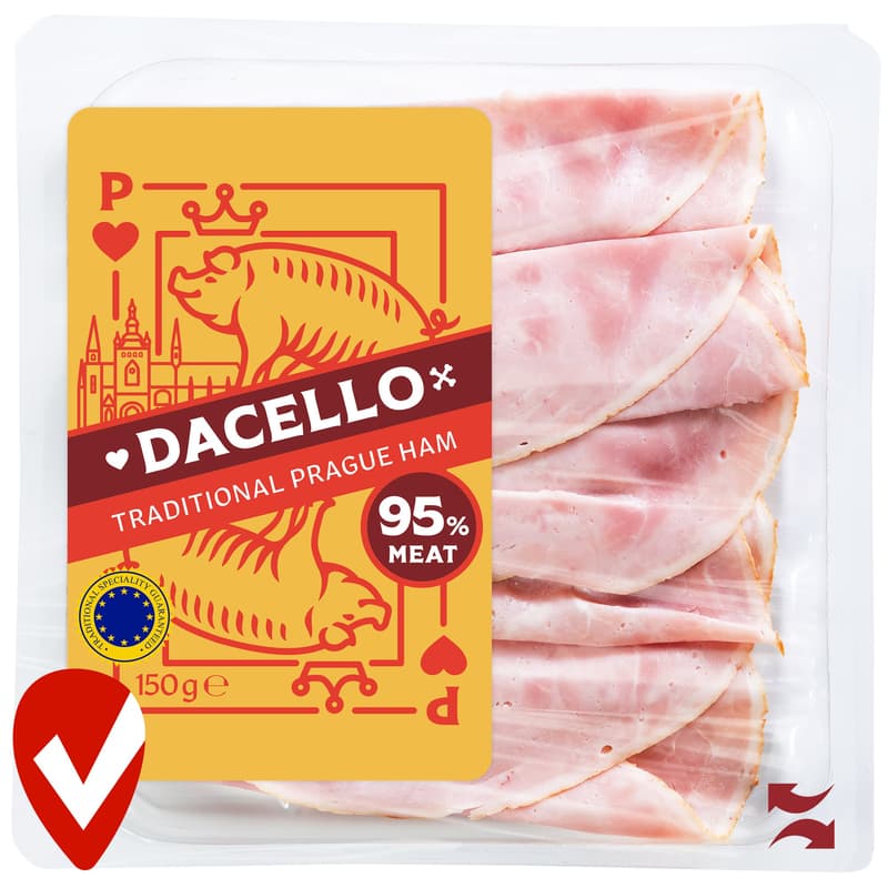 Dacello prágai sonka, szeletelt, 95% hústartalommal