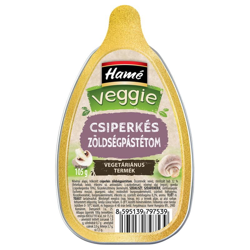 Hamé Veggie vegetable pâté with chips