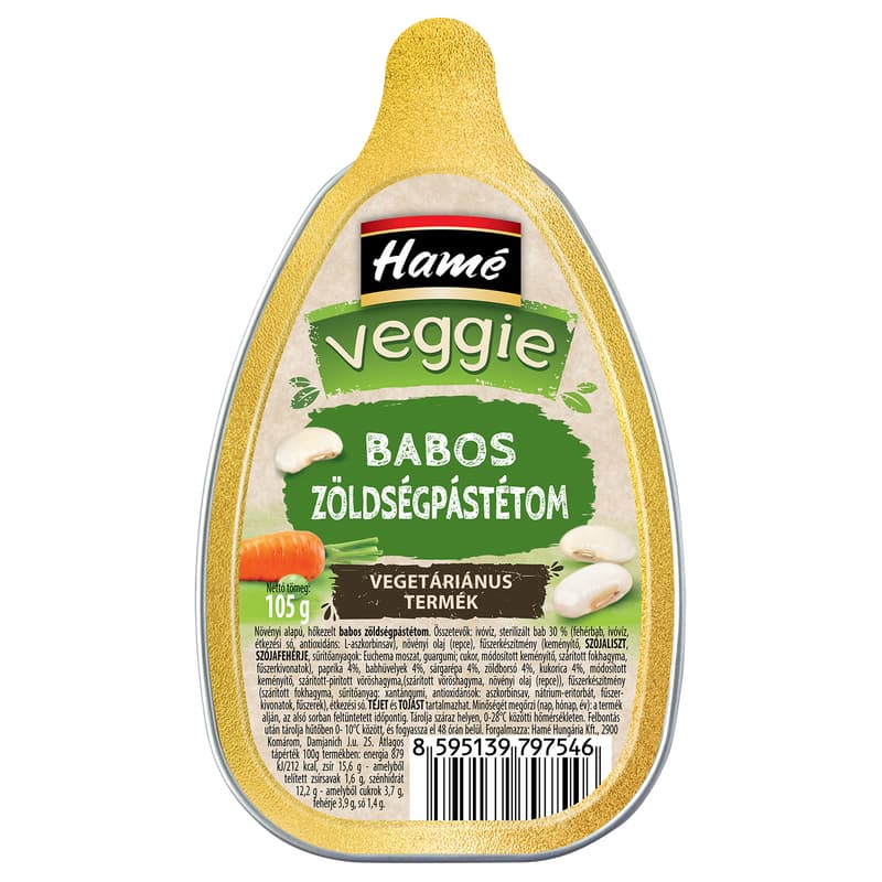 Hamé Veggie babos zöldségpástétom