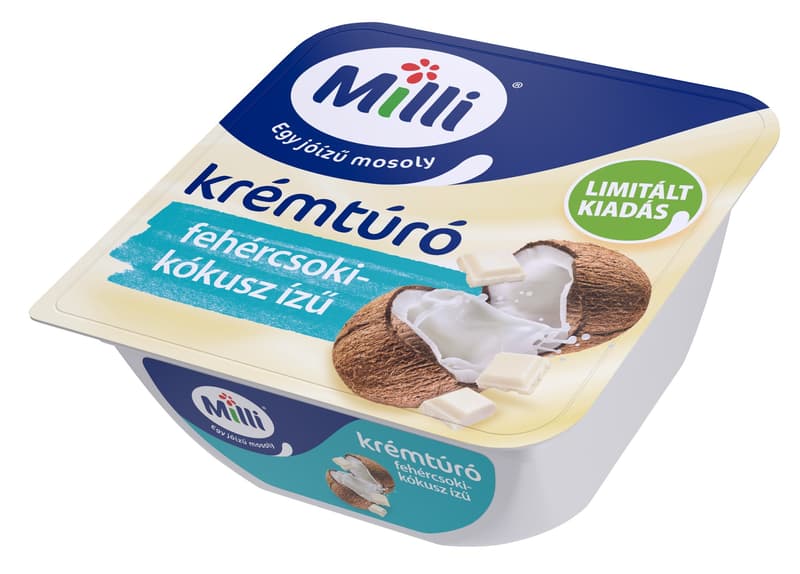 Milli fehércsokis-kókuszos krémtúró