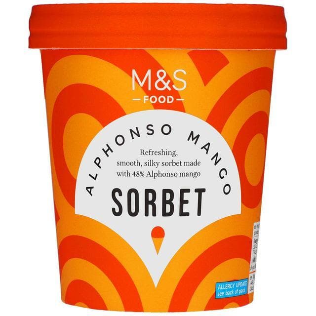 Marks & Spencer Mango sorbet with Alphonso mango puree
