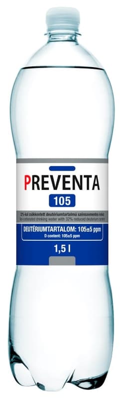 Preventa 105 csökkentett deutériumtartalmú szénsavmentes ivóvíz
