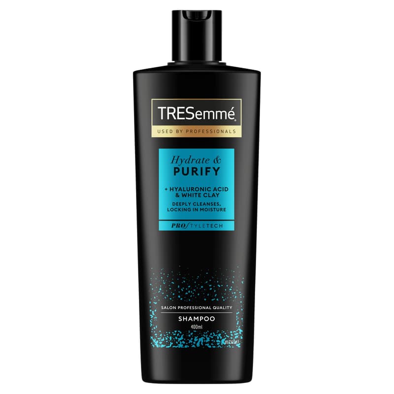 TRESemmé Purify & Hydrate sampon, zsírosodásra hajlamos hajra, 400 ml