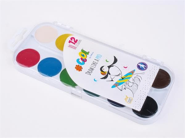 COOL BY VICTORIA Watercolor, 12 colors, 24 mm