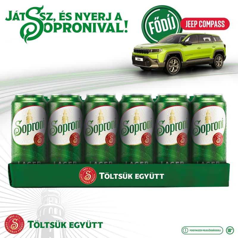 Sopron Classic light beer 4,5% (24 pcs)