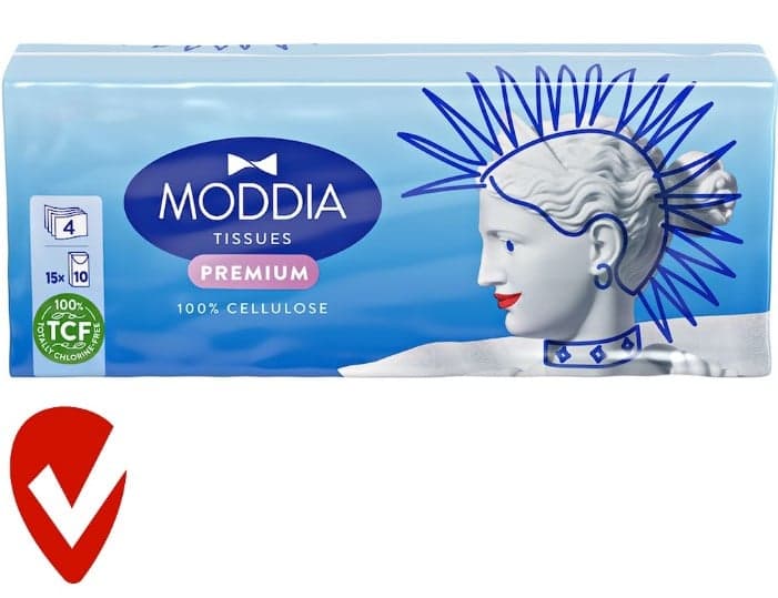 Moddia paper handkerchief 4-ply