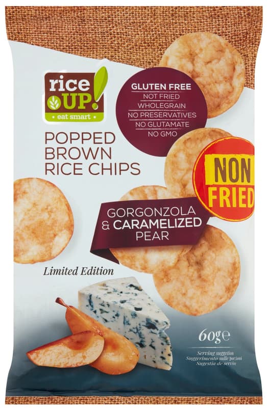 RiceUp! Chips gorgonzola cheese flavour