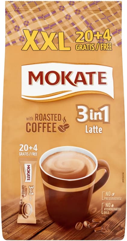 Mokate 3in1 Latte Instant Coffee Drink in Powder