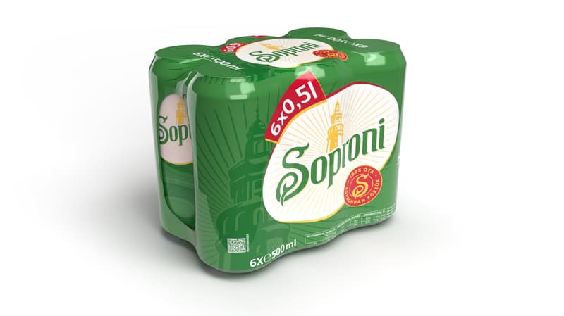 Soproni Lager világos sör 4,5% (6 db)