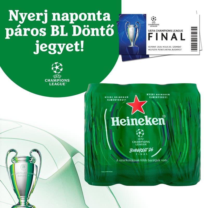 Heineken Premium Quality Lager Canned Beer 5% (6 pc)