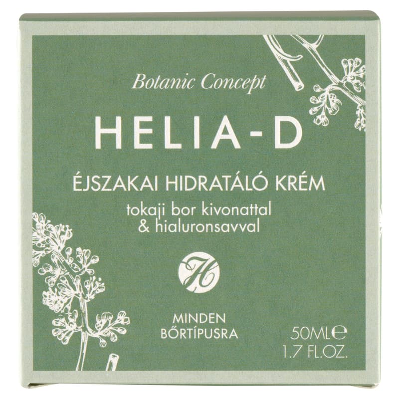 Helia-D Botanic Concept Éjszakai Hidratáló Krém Tokaji Bor Kivonattal / Minden bőrtípusra