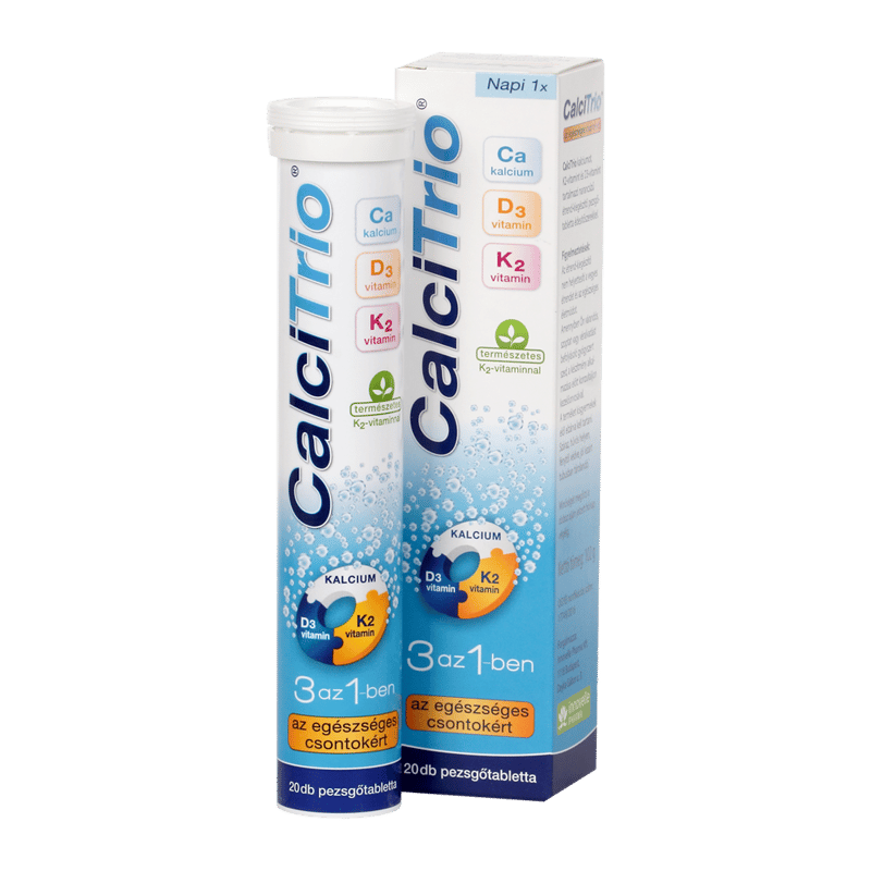 CalciTrio 3 az 1-ben pezsgőtabletta 20 db