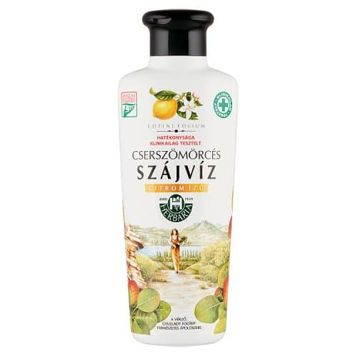 HERBÁRIA mouthwash with mouthwash cap (lemon) 250ml