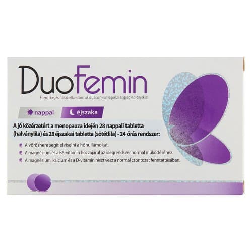 DuoFemin dietary supplement tablets with vitamins, minerals and herbs 28x+28x