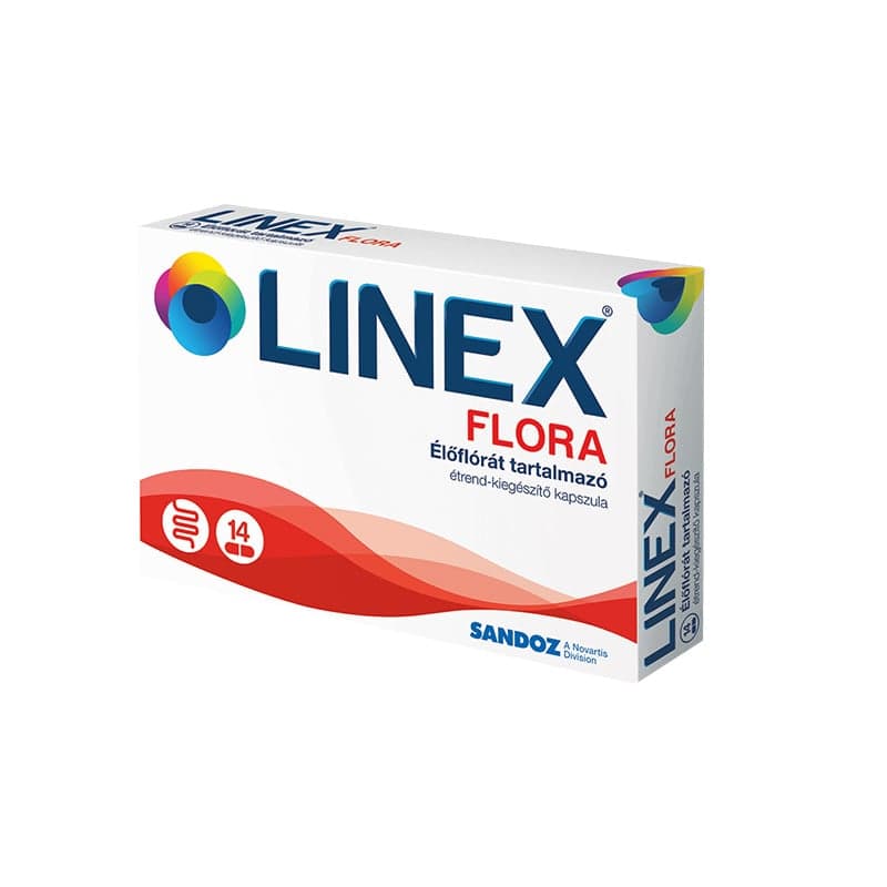 Linex Flora élőflórát tartalmazó étrend-kiegészítő kapszula 14 db