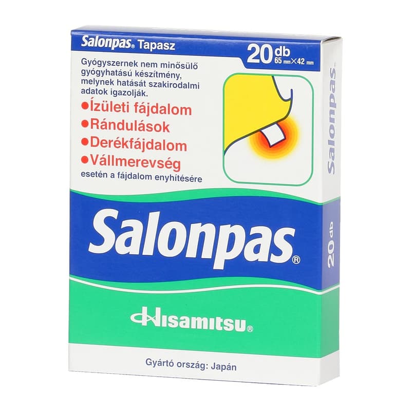 Salonpas fájdalomcsillapító gyógytapasz 20 db