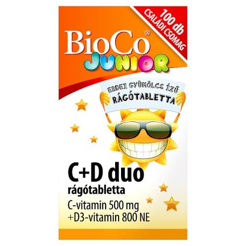 BioCo Junior C+D duo rágótabletta 100 db