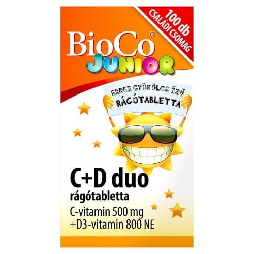 BioCo Junior C+D duo rágótabletta 100 db