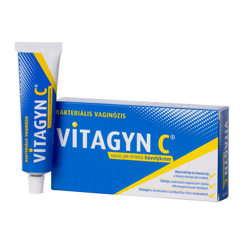 Vitagyn C hüvelykrém + 6 applikátor 30g
