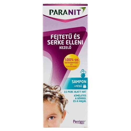 Paranit fejtetű és serke elleni sampon és fésű 200ml