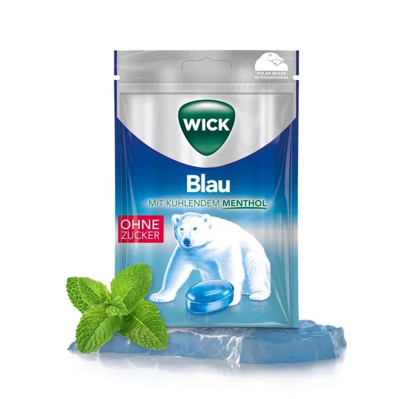 Wick torokcukor mentol 72g