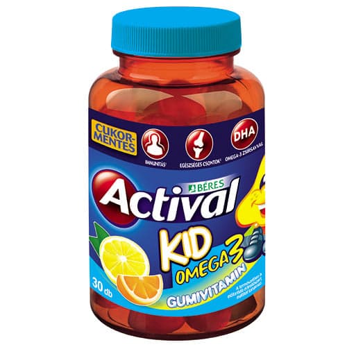 Béres Actival Kid Omega-3 gumivitamin gumitabletta 30 db