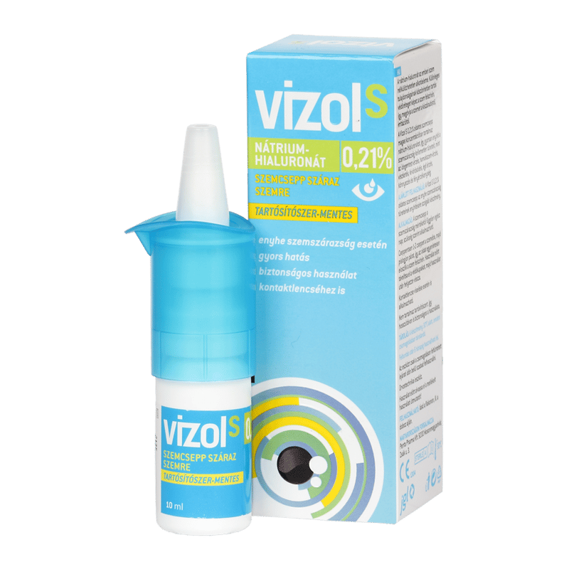 Vizol S 0,21% solution eye drops for dry eyes 10ml
