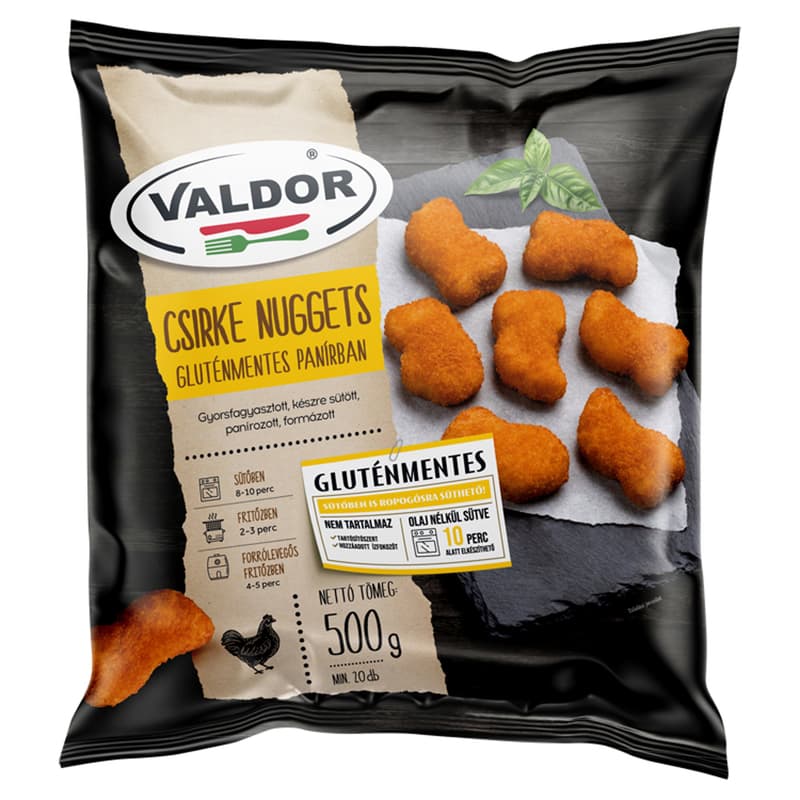 Valdor Fagyasztott Csirke nuggets gluténmentes panírban