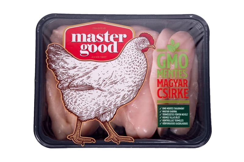 GMO mentes friss csirkemellfilé, védőgázas csomagolásban