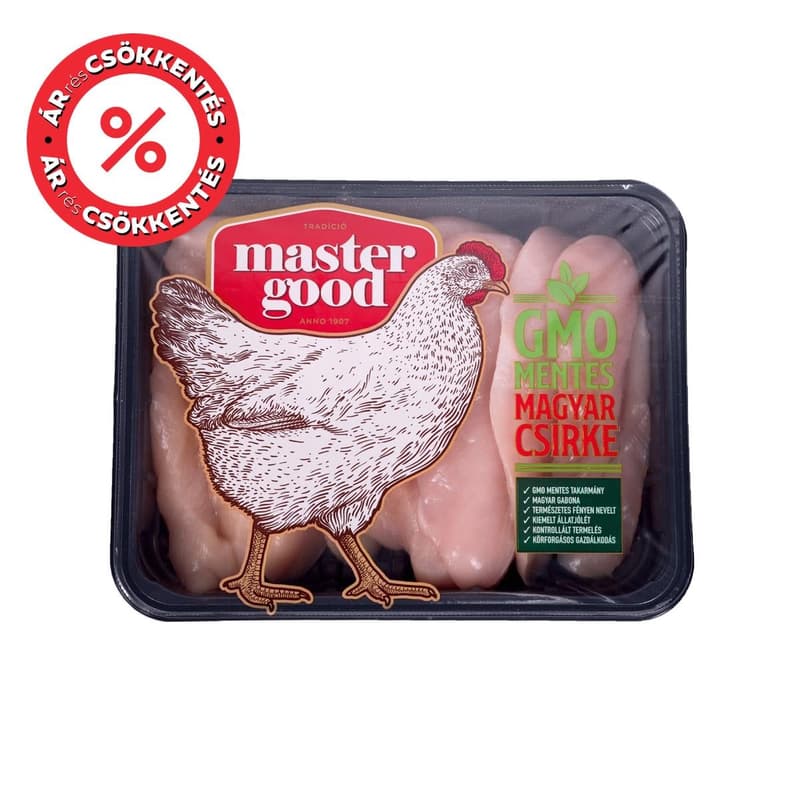 GMO mentes friss csirkemellfilé, védőgázas csomagolásban