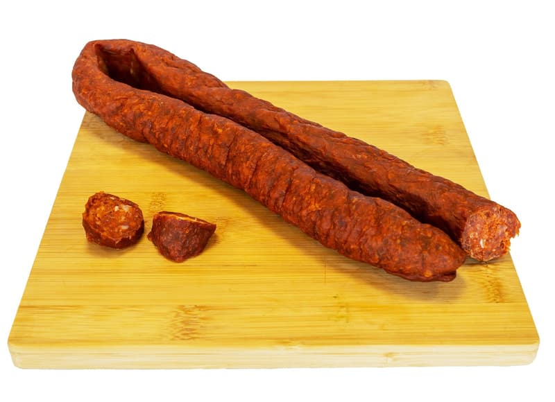 Tóalmási nitritmentes parasztkolbász csomagolva