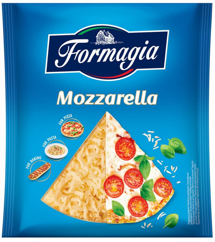 Formagia Mozzarella sajt, reszelt