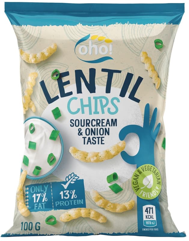 OHO lencse snack vöröshagymás-tejfölös