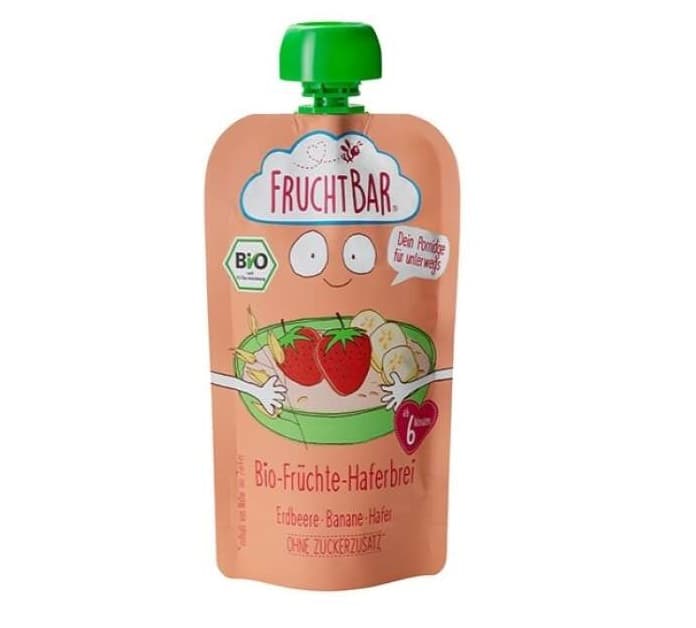 Fruchtbar BIO Zabkása Eper, banán, zab 6 hónapos kortól